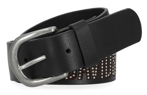 Harley-Davidson Women's Mini Tack Studded H-D Leather Belt, Black
