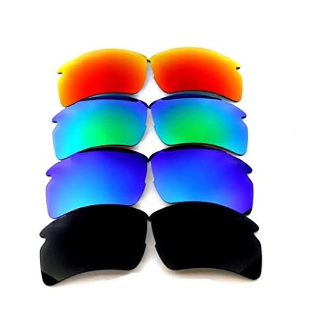 GALAXYLENSE Galaxy Replacement Lenses For Oakley Flak 2.0 XL Sunglasses Black/Blue/Green/Red Cover