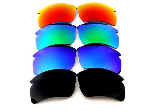Galaxy Replacement Lenses For Oakley Flak 2.0 XL Sunglasses Black/Blue/Green/Red
