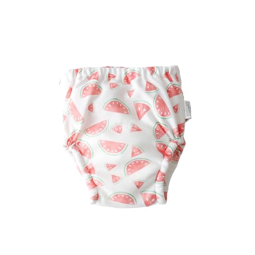 Hixingo Bragas de Aprendizaje para Niños y Niñas, 1 piezas de Pañal de Aprendizaje Calzones de Entrenamiento Reutilizables, Pañales de Tela para 1 a 6 Años Niños (Sandía,L: 100)