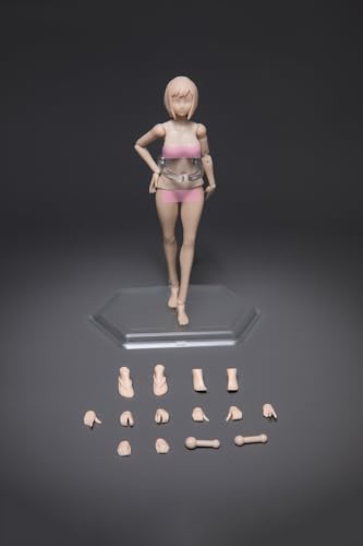 Image of Fremego 1 /12 Scale Female Action Figure,Joint Flexible Plump Body Figure