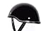 Low Profile Novelty Harley Chopper Motorcycle Half Helmet Skull Cap Shiny Black (Medium 22 1/4