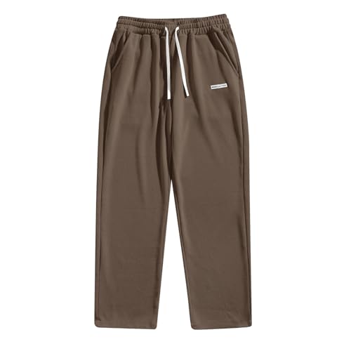 Men's Corduroy Pants Casual Drawstring Waist Work Pants with Pockets Fall Athleisure Pull on Straight Leg Pants3