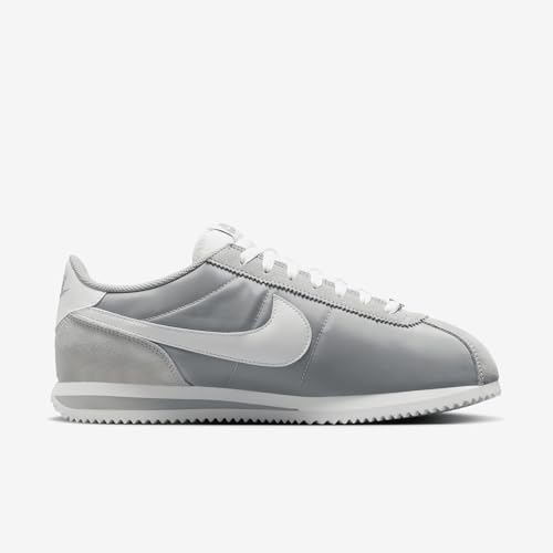 Nike Cortez Textile Men's Shoes (HF0263-002, Flat Silver/White) Size 93