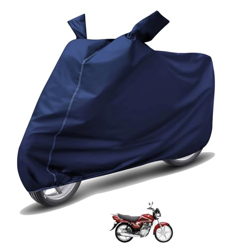 Image of Auto Hub Waterproof Bike Cover Compatible with Suzuki Heat Dustproof, UV Protection Two Wheeler Bike Heat Cover - Blue