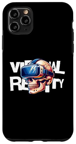Virtual Reality Skull VR Gamer Futuristic Art �X�}�z�P�[�X iPhone 11 Pro Max �p