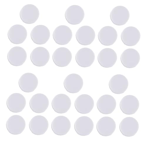 jojofuny 50pcs Box Rattle Rattles Noise Insert Rattle Inserts for Crochet Rattle Balls Inserts Noise Maker Insert Ball White Plastic