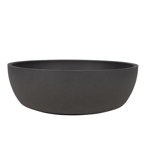 District 70 - Bamboo Hundenapf - Dunkelgrau - Small: 14 x 14 x 5, 2 cm (570 ml), Small (570 ML)