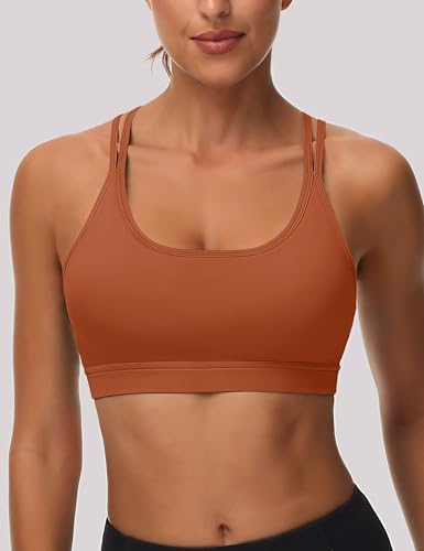 MAGCOMSEN Womens Strappy Sports Bra Padded Backless Sexy Low Impact Moisture-Wicking Wireless for Yoga Workout Fitness2