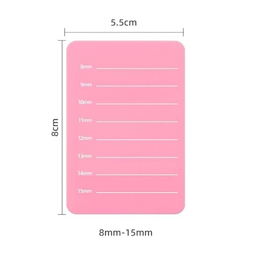 Kokiya Placa de escala de cílios enxertada, suporte de bandeja de extensão de cílios com escala, ban