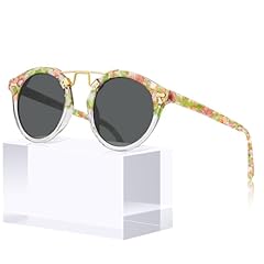 6. Green Tortoise Frame Grey Lens