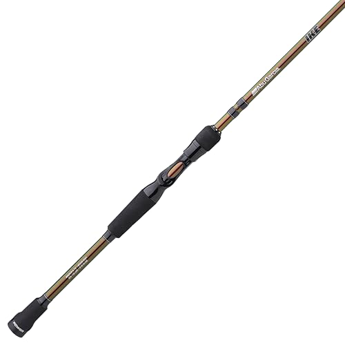 Abu Garcia 7' IKE Signature Power Casting Fishing Rod, 3 Piece Medium | Medium Heavy Power Rod for All Types of Freshwater Fishing, Balanced and Lightweight