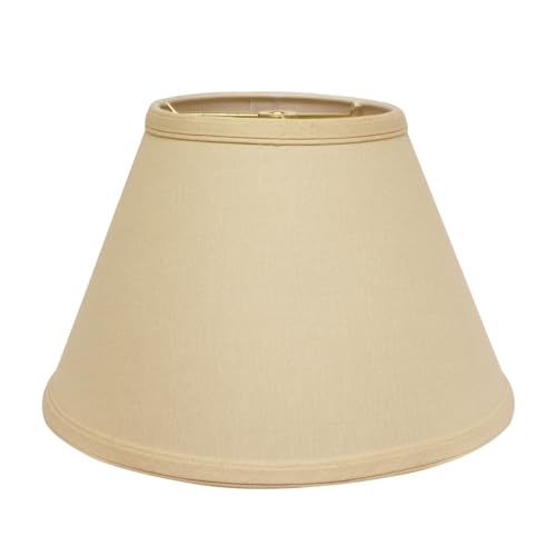 HomeConcept 8x16x12 Slip Uno Fitter Crisp Linen Twist Bell Lamp shade ...