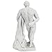 Design Toscano Farnese Hercules Roman God Statue, 10 Inch, Bonded Marble Polyresin, White