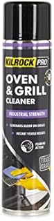 Kilrock Pro Oven & Grill Cleaner 600ml - Emuslifies grease and burnt on stains - Industrial strength foaming action, Black