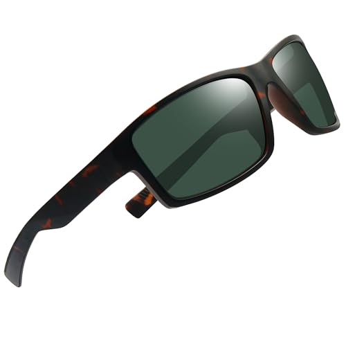 Image of Joopin Rectangle Sports Sunglasses Polarized UV Protection Shades for Men | Wrap Around Sun Glasses, Trendy Plastic Frame, TAC Lens, Safety, Driving, Running, Fishing, Cycling, Hiking
