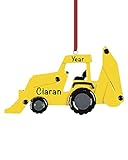 Personalized Backhoe Ornaments for Christmas Tree 2021 – Construction Christmas Ornaments for Boys...