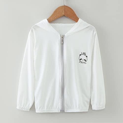 Toddler Summer Boys Girls Long Sleeve Sun Proof Clothing Panda Outdoor Breathable Light Coat Lightweight Hooded Jacket2