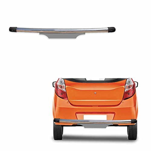 Image of Stainless Steel High Gloss Safety Rear Bumper Protector Sutaible for Maruti Suzuki Alto K10