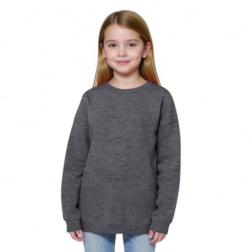 Girls' Oversized Sweatshirt Long Sleeve Pullover Top Soft Casual Wear for Fall and Winter4