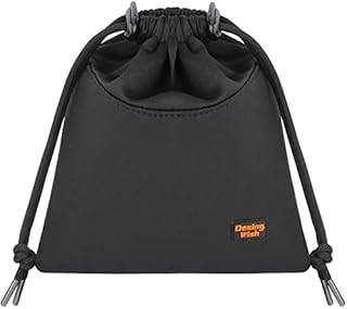 Desing Wish Lightweight Headphone Storage Bag, Portable Headphones Carrying Pouch Headset Case Bag Soft Travel Pouch for Overhead Headphones Gaming Headsets Neckband Earbuds (Large Black)