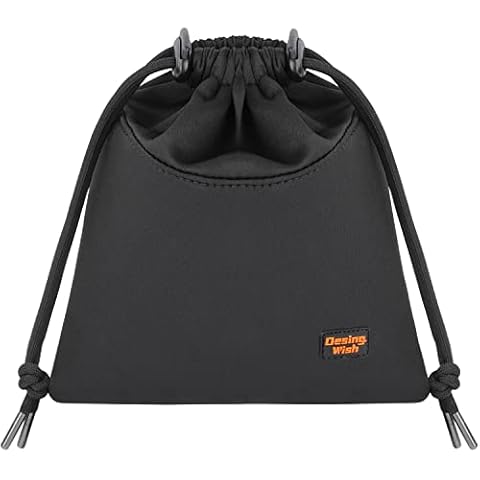 Desing Wish Lightweight Headphone Storage Bag, Portable Headphones Carrying Pouch Headset Case Bag Soft Travel Pouch for Overhead Headphones Gaming Headsets Neckband Earbuds (Large Black) Cover