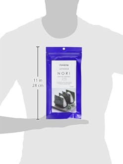 Clearspring Untoasted Japanese Dried Sea Vegetable Nori Sheets 25 grams (Pack of 3)