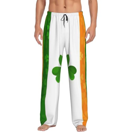 Pantalon de pyjama imprimé drapeau irlandais avec poches en taille XXL