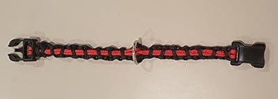 IABL Kennel Paracord Dog Collar, Braided Paracord Dog Collar, Custom Dog Collars, Custom Dog Collar - Honoring Firefighters (21 in)