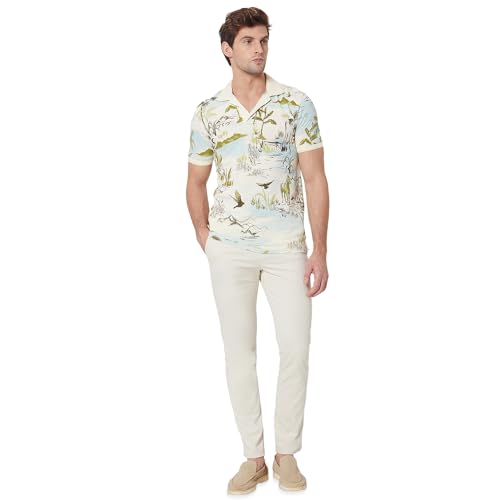 Image of MUFTI Mens Polo Collar Half Sleeve Slim Fit T-Shirts