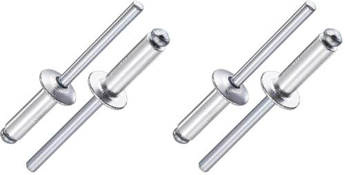 Image of Wensilon (200Pcs) 3 /16 inchx5 /8 inch Aluminum blind pro Rivets,Aluminum Grip and Steel Mandrel (Pack of 2)