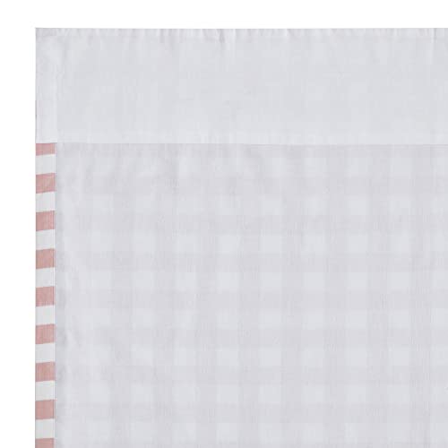 VHC-Brands-Annie-Buffalo-Check-Farmhouse-84×40-Panel-Pair-Pink-Rod-Pocket-Cotton-Tie-Backs-Window-Curtains VHC Brands Annie Buffalo Check Farmhouse 84×40 Panel Pair Pink Rod Pocket Cotton Tie Backs Window Curtains