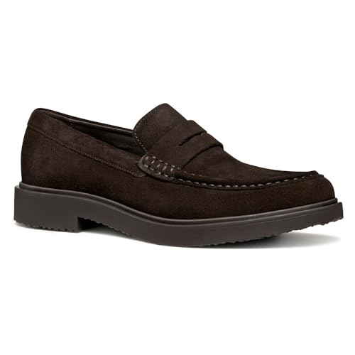 Geox Mocasines para Hombre U Massimiano, marrón, 43 EU, marrón, 43 EU