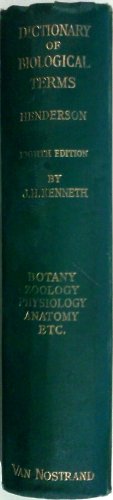 Henderson's Dictionary of Biological Terms 0050009311 Book Cover