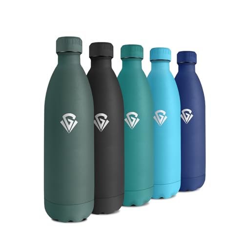 Borraccia Termica 1L, Borraccia Acciaio Inox Doppia Parete...