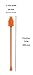 Best Small Bottle Brush Cleaning Tool - 100% Silicone - No Scratch - Great for Cleaning Sports Bottles, Infusers, Tubes, Baby Bottles, Breast Pumps, Perfect for Small Spaces (Orange)