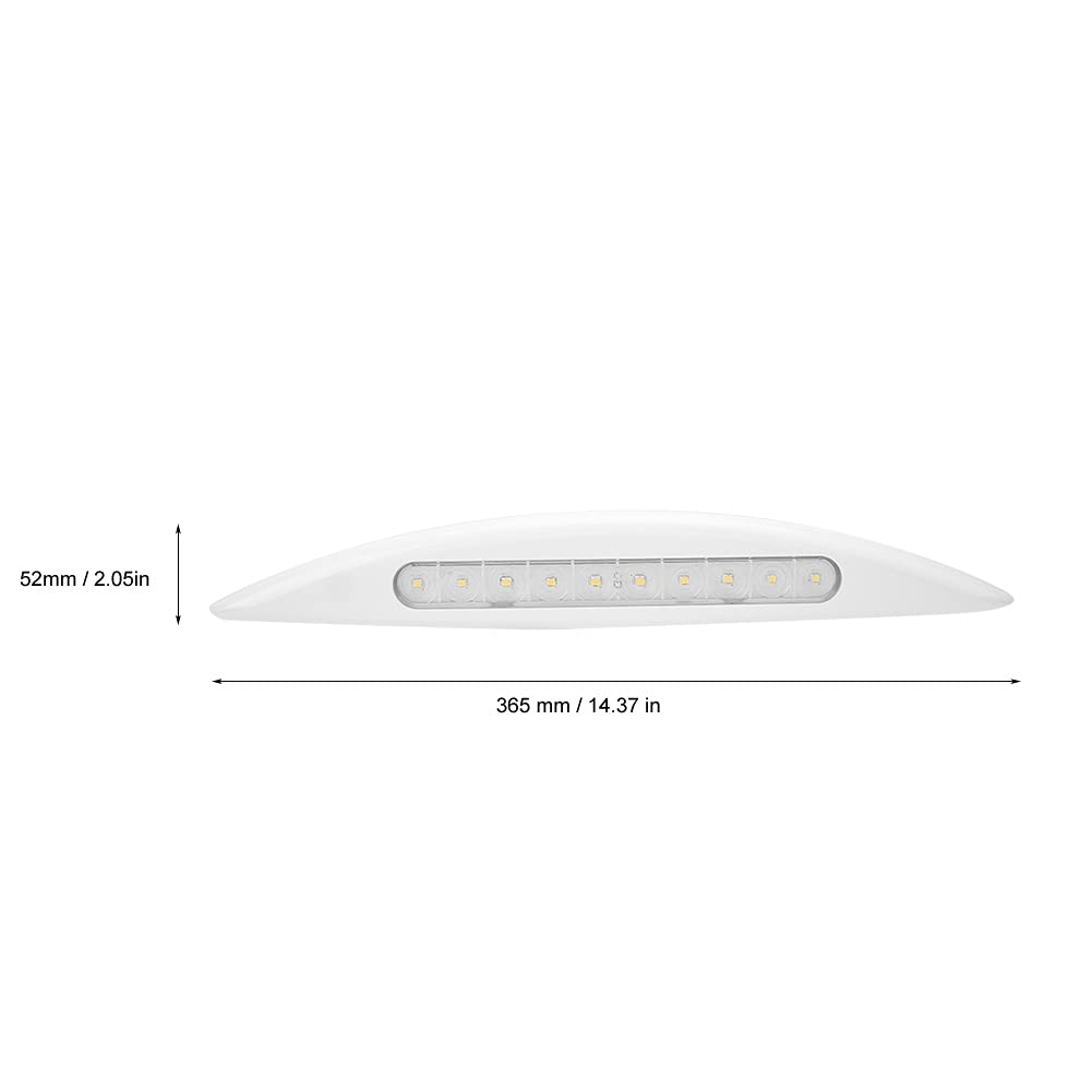 Luce LED per Tenda Sole per Luce tenda a LED 12 V e 5 W, per barche, uso esterno, impermeabile, lampada a risparmio energetico con 10 LED