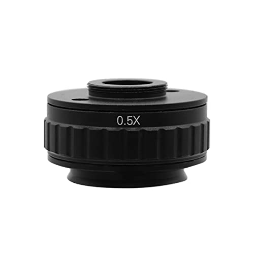 ラボ用顕微鏡アクセサリー CTV 0.35X / 0.5X / 1X フォーカス調整可能 Cマウントアダプター リングM38 38mm 新型三眼実体顕微鏡用 カメラポートセット(0.5X)