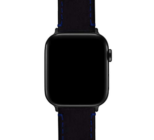 Image of BARTON WATCH BANDS - Top Grain Leather Watch Bands Compatible with Apple Watch Models - 1, 2, 3, 4, 5, 6, 7, 8, 9, 10, SE, Ultra & Ultra 2