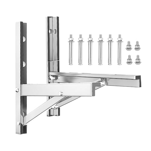Soporte de pared para mini split en acero inoxidable resistente de 2 piezas