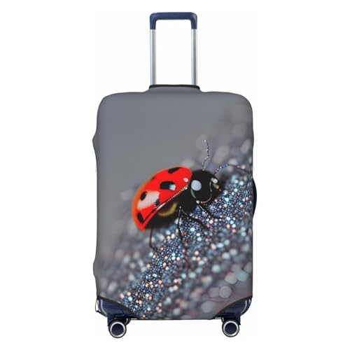 Ladybugs Pattern Infinite Speckled Print Luggage Suitcase Cover Protector Luggage Washable Covers With Concealed Zipper
