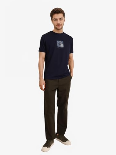 Image of Rare Rabbit Regular fit Logo Print t-Shirt