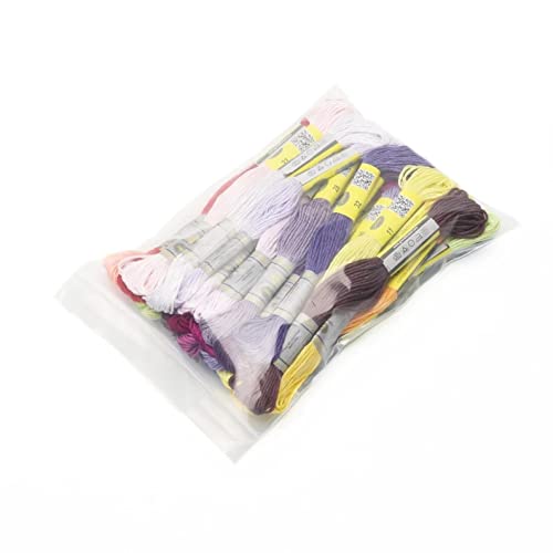 CXC Amo DMC 1-35 Cross Stitch Embroidery Thread Skein Full Set, Colourfast Cotton Floss, Color Matches DMC Full Set (01-35)