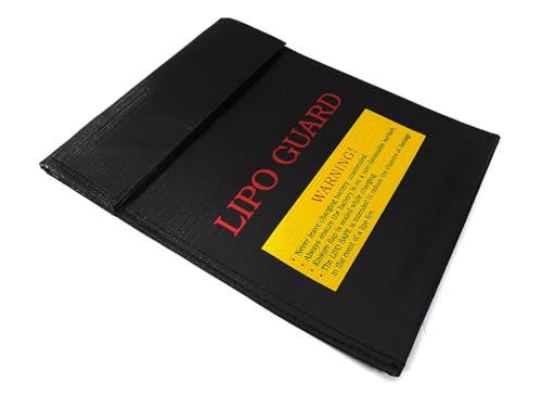 Sac LiPo Guard de taille moyenne 225x180mm pour charge et stockage sécurisés de batterie RC