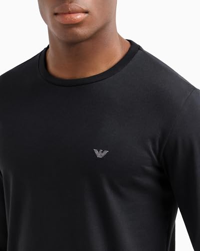 Emporio Armani Men's Pattern Mix Pajama Pant and Long Sleeve Tee Set4