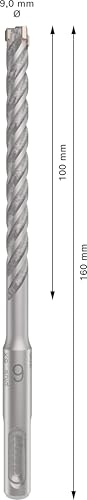 Bosch 1x PRO SDS plus-5X Hammerbohrer, 9 x 100 x 160 mm – Ansicht 3