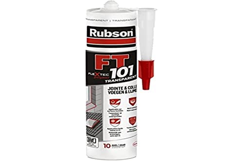 Rubson 1698339 Ft101 Traslucido, Sigillante Polimero Multi-Materiale, Per Tutti I Tipi Di Guarnizioni, Riparazione Crepe, Incollaggi, Interni Ed Ester