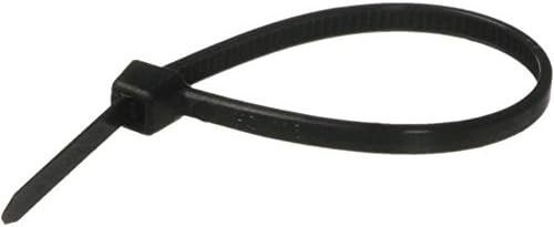 Heat Stabilized UV Nylon Cable Zip Ties [Pack of 100] – 8 in., 40lbs, Black, Heavy Duty Zip Ties | Office Organizers