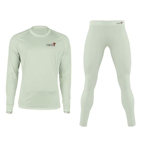 HEET Base Layer Set (Top and Bottom)- Base Layer Set, Compression Fit, 2 Layer bonded fabric: Micro Fleece lining