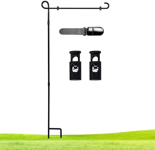 Garden Flag Stand Holder Pole,Premium Powder-Coated Weather-Proof...